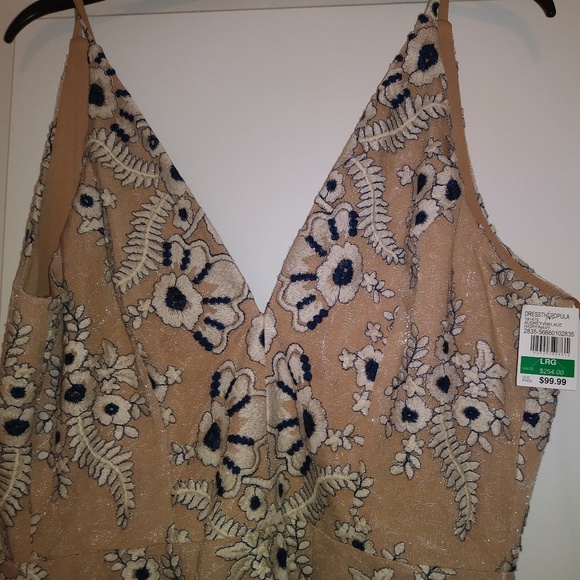 Dress The Population Audrey Embroidered Midi Dress - Picture 4 of 5